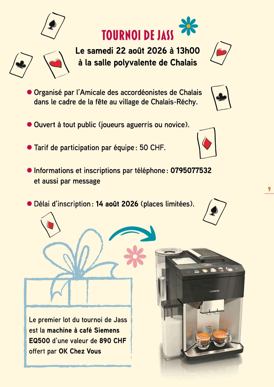 Fête au village à Chalais