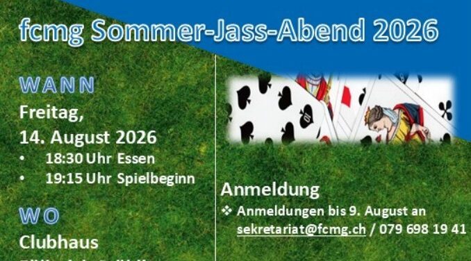FCMG Sommer-Jass-Abend