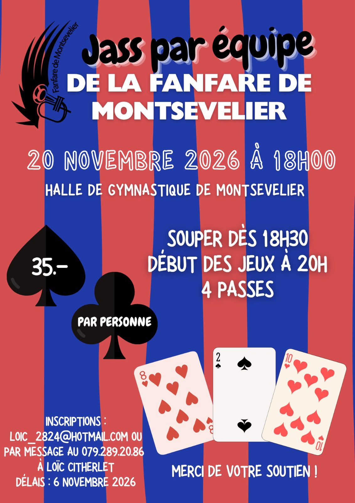 JASS de la Fanfare de Montsevelier