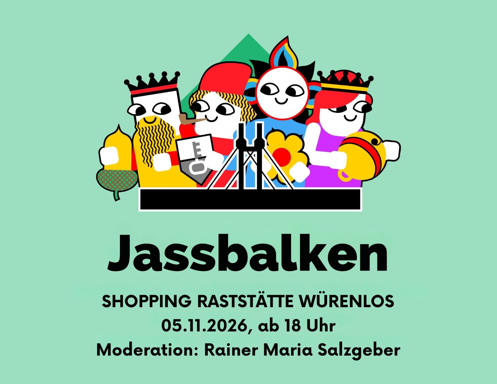 Jassbalken Shopping Raststätte Würenlos 2026